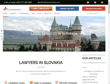 Tablet Screenshot of lawyersslovakia.com